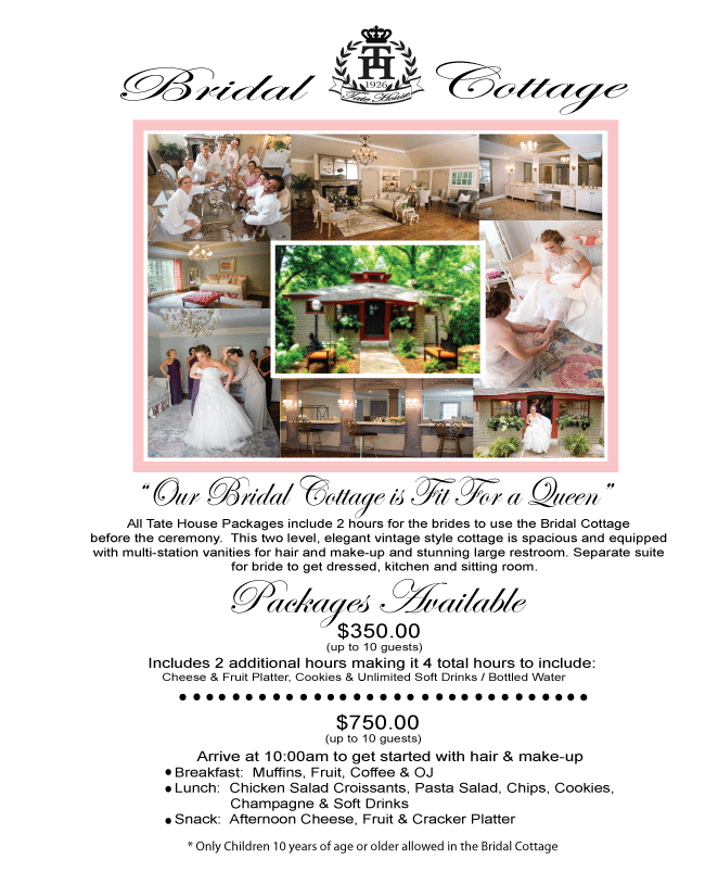 Tate House Wedding Packages Georgia Wedding Venue