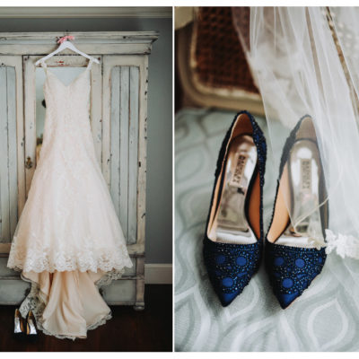 Sweetest Navy & Mauve Fall Wedding at The Tate House